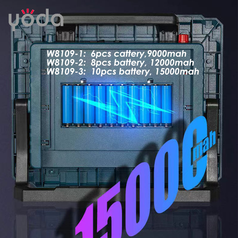 پروژکتور شارژی 200 وات خورشیدی مدل 1-W8109