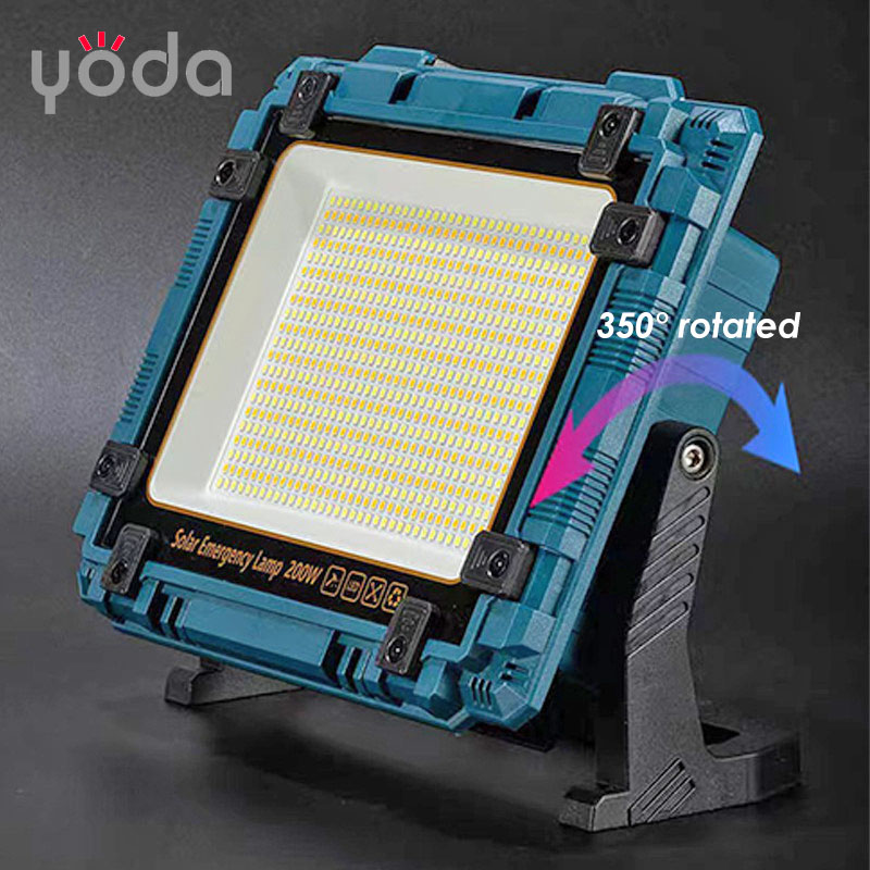 پروژکتور شارژی 200 وات خورشیدی مدل 1-W8109